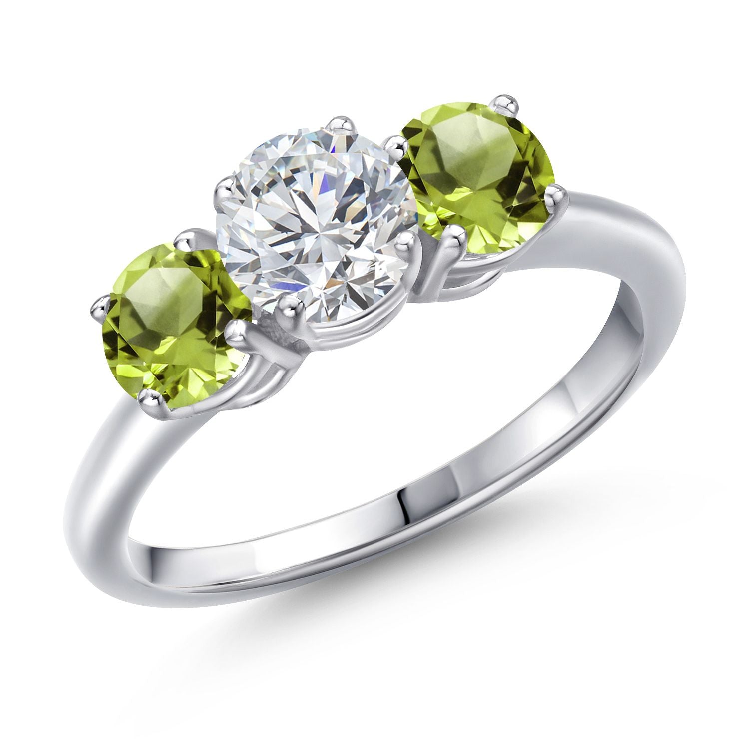 Peridot - August_9_Ring in 925 Sterling Silver