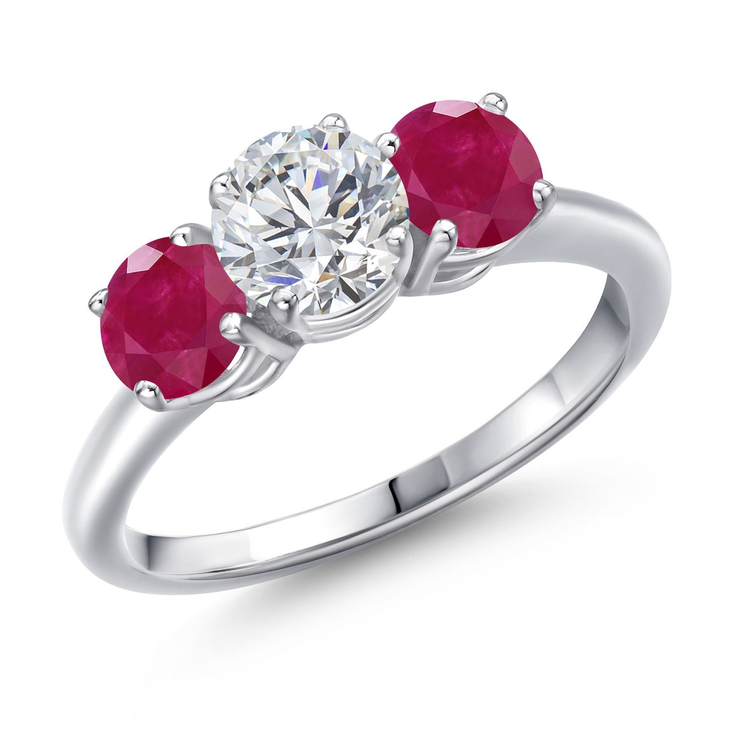 Ruby - July_8_Ring in 925 Sterling Silver