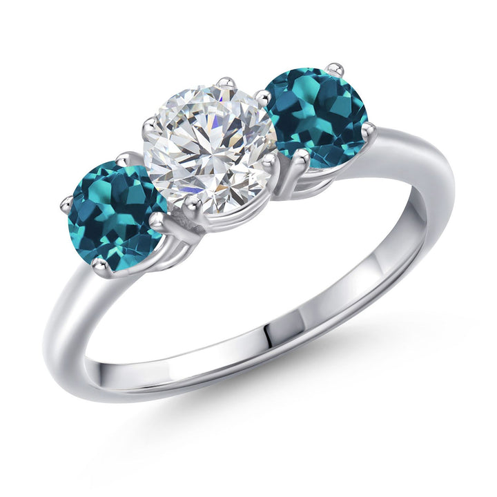 London Blue Topaz - November_5_Ring in 925 Sterling Silver