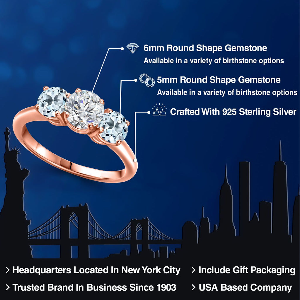 Ring in 925 Rose Gold Plated Silver