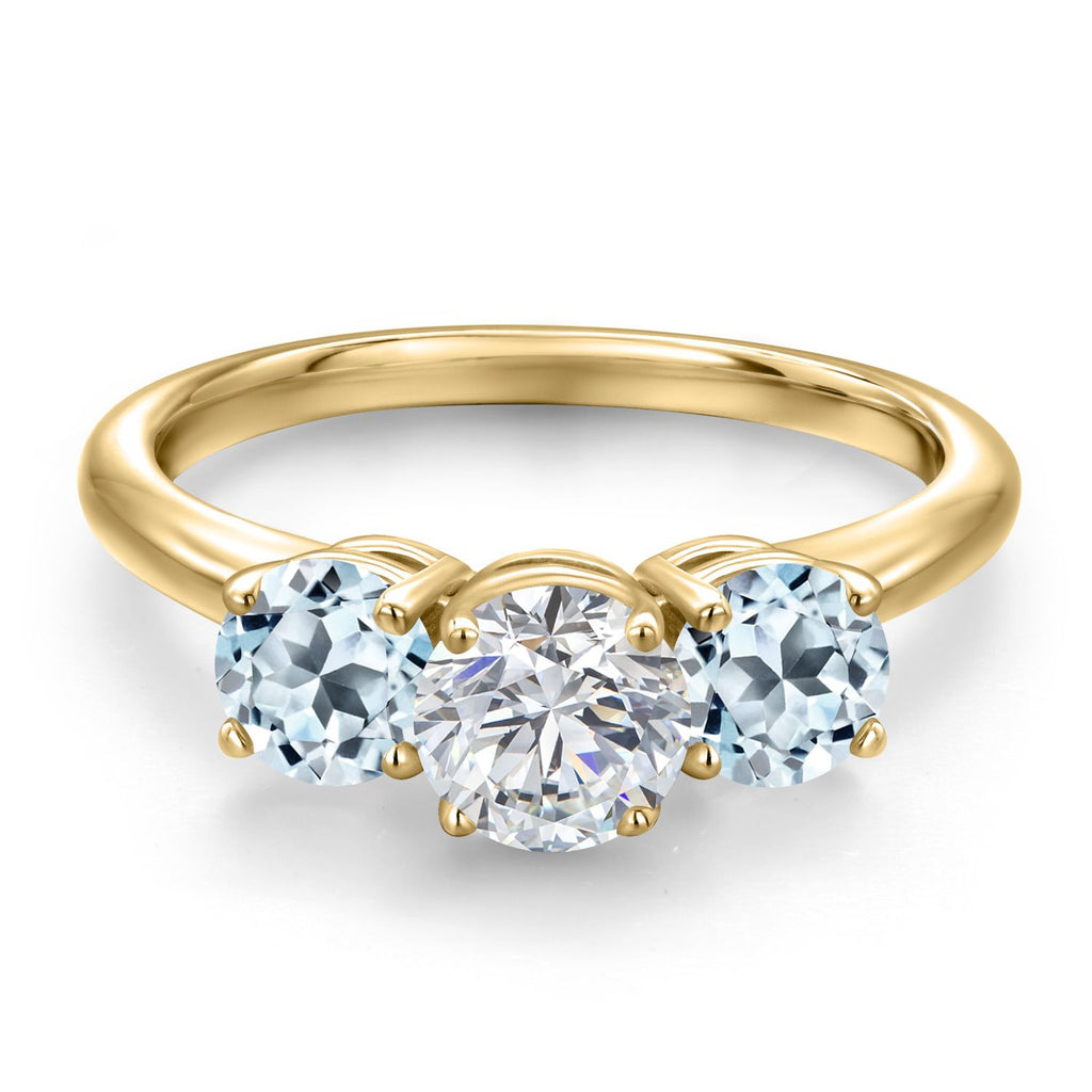 Ring in 925 Yellow Gold Plated Silver