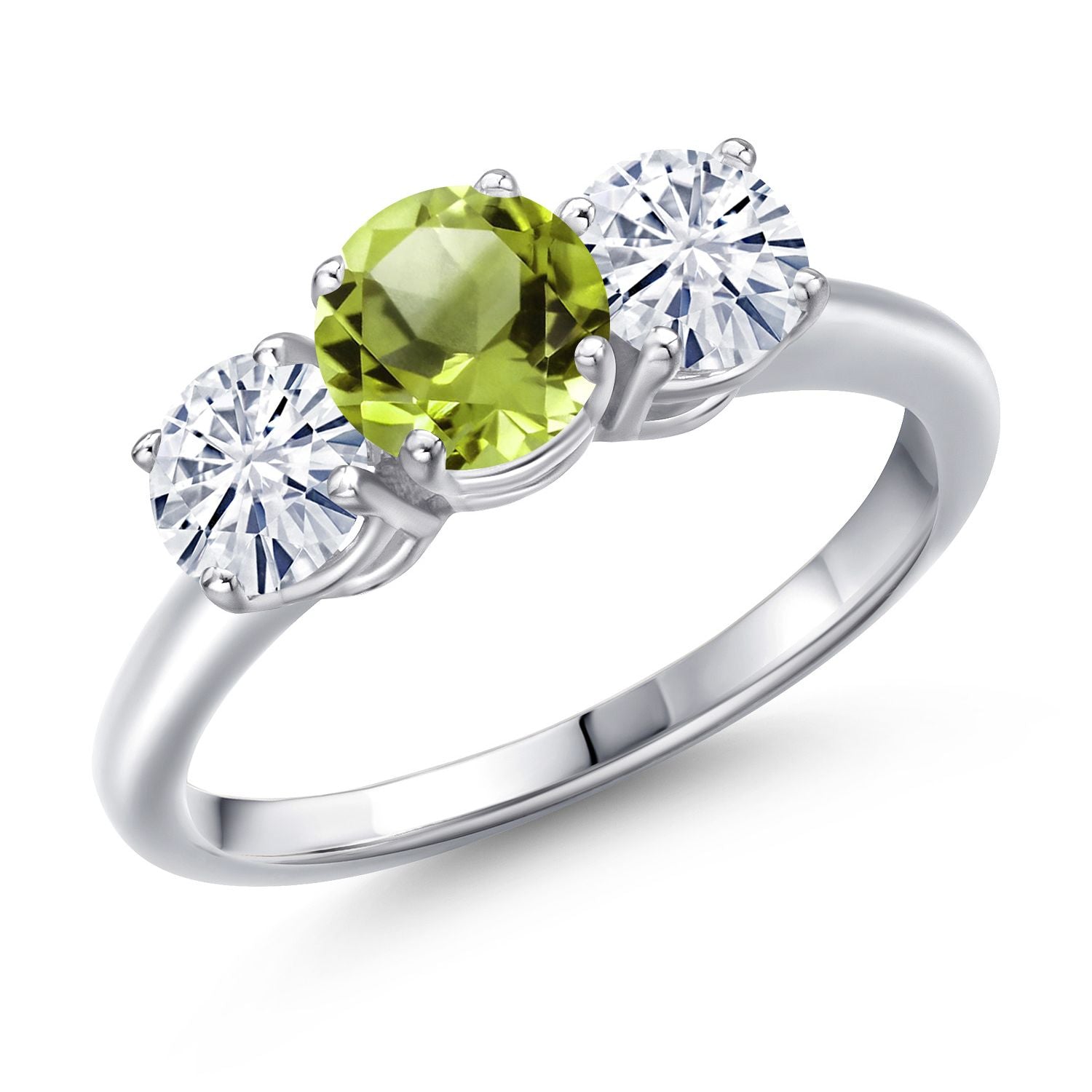 Peridot - August_9_Ring in 925 Sterling Silver