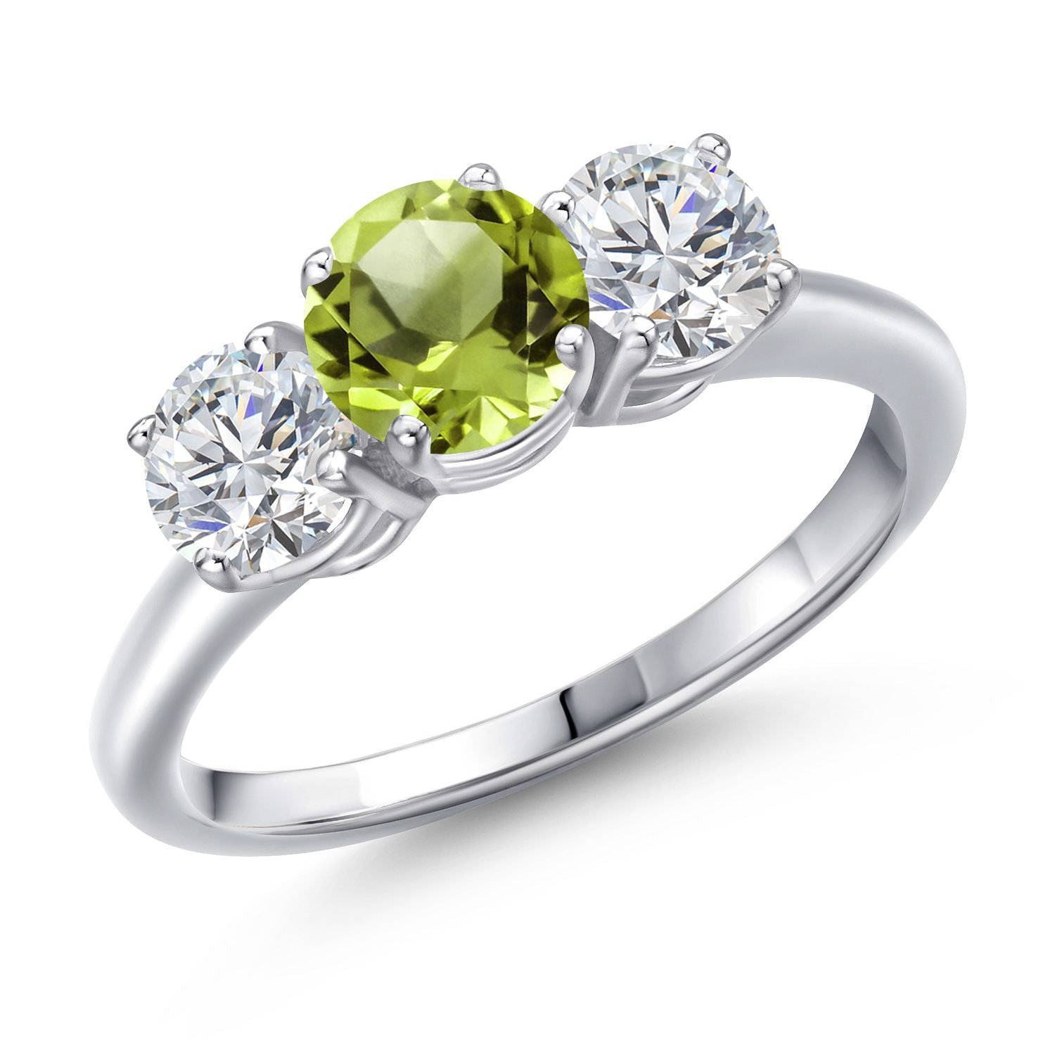Peridot - August_9_Ring in 925 Sterling Silver