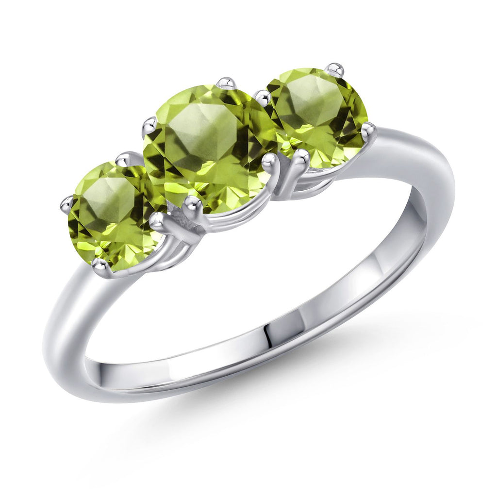 Peridot - August_9_Ring in 925 Sterling Silver