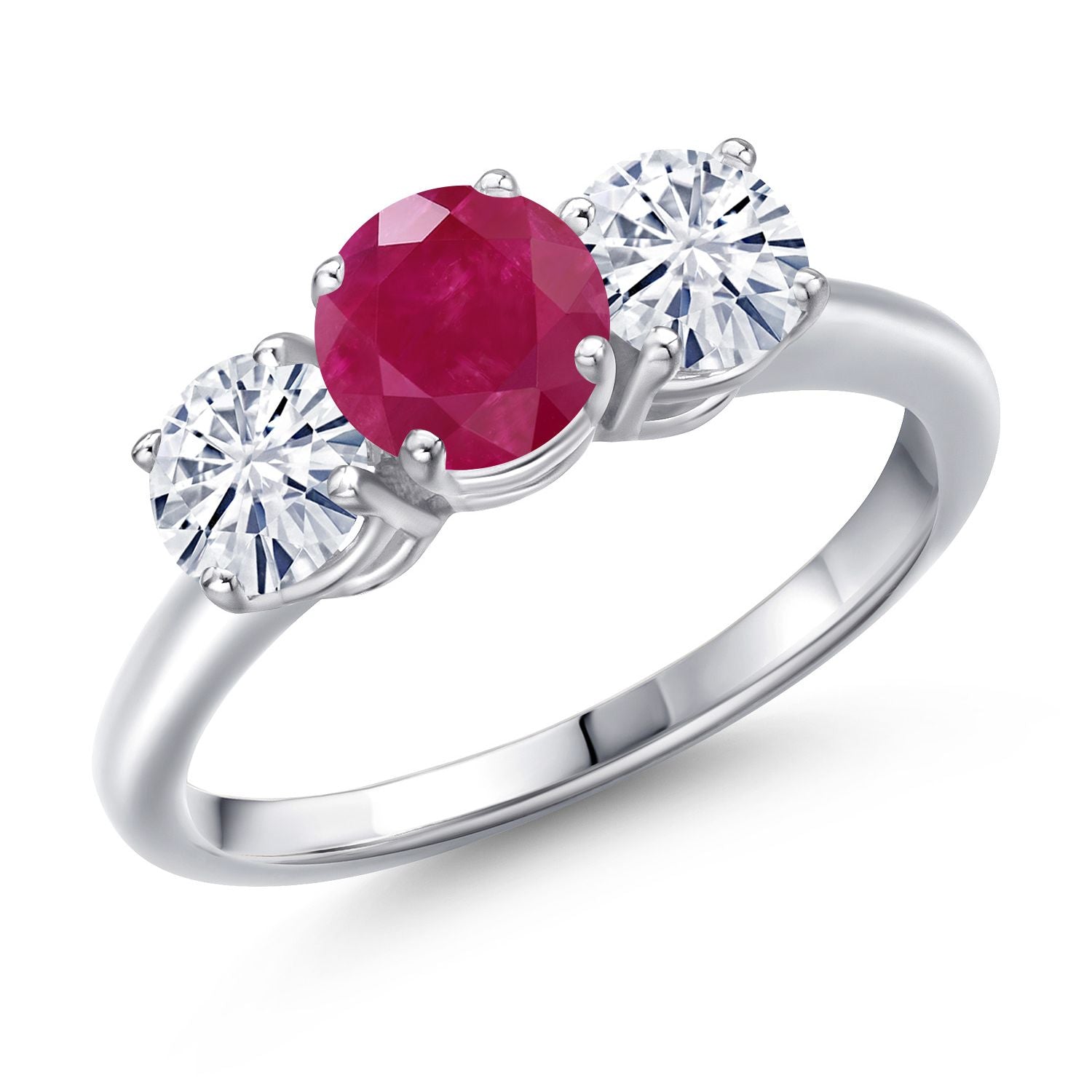 Ruby - July_9_Ring in 925 Sterling Silver