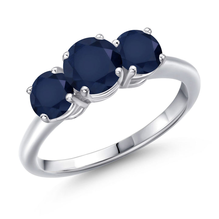 Blue Sapphire - September_5_Ring in 925 Sterling Silver