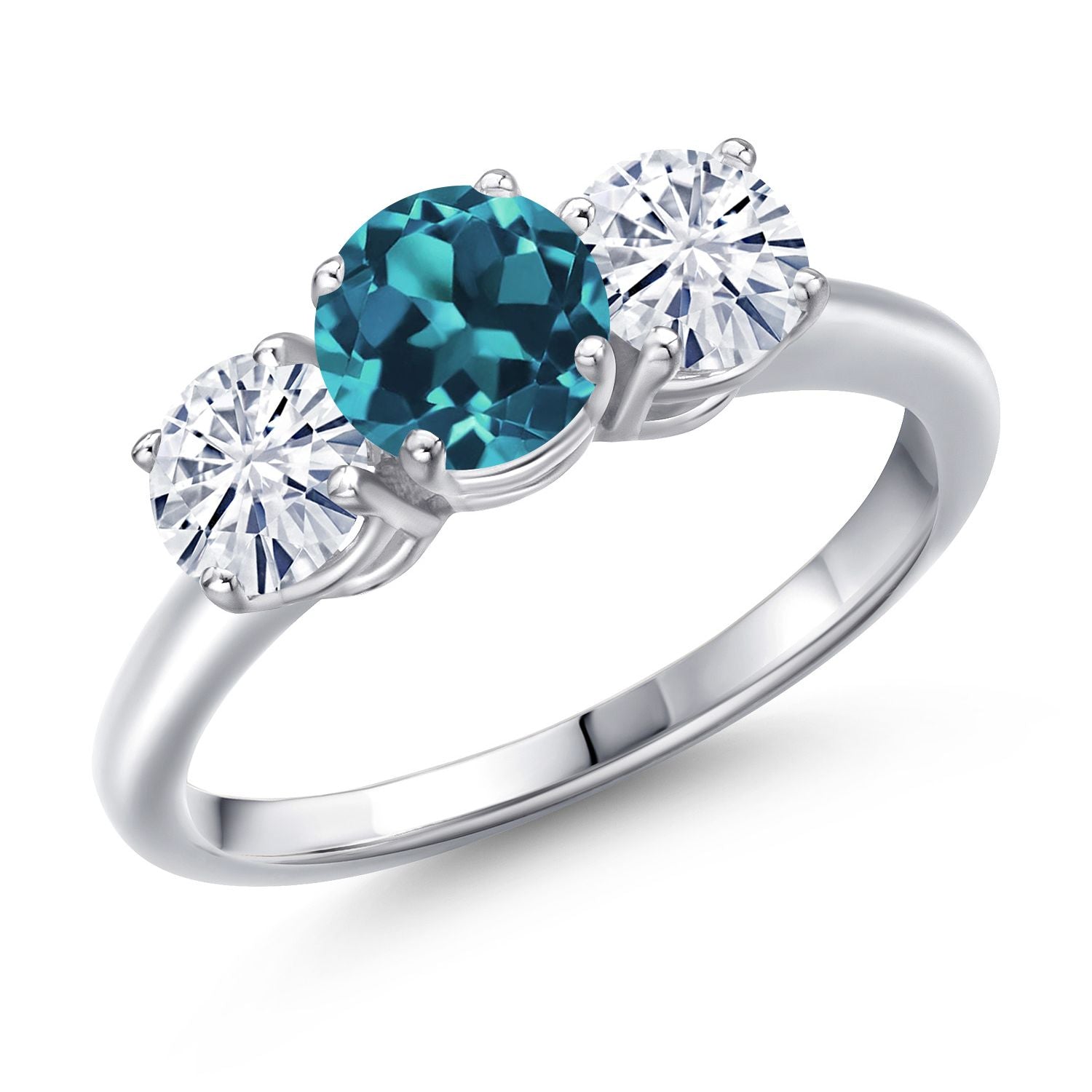 London Blue Topaz - November_9_Ring in 925 Sterling Silver