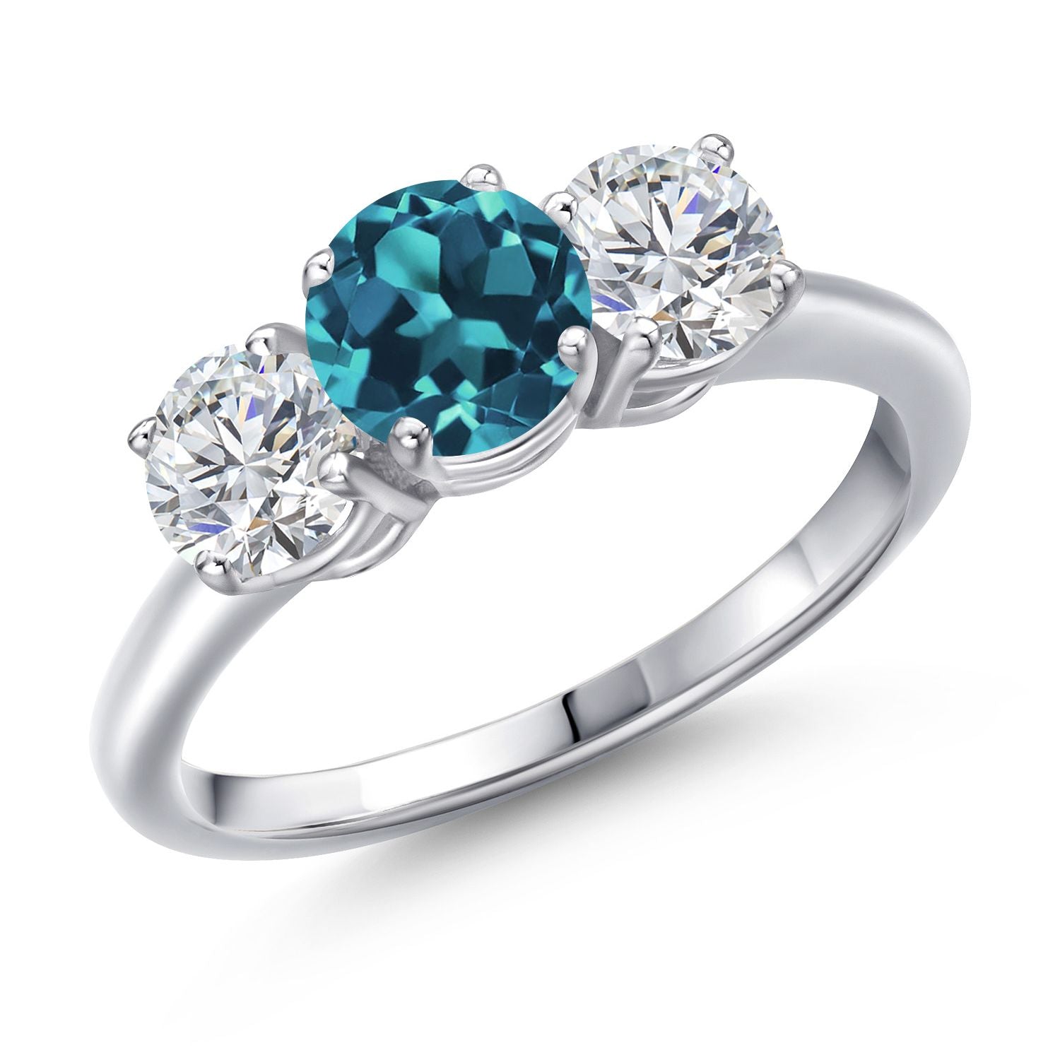 London Blue Topaz - November_6_Ring in 925 Sterling Silver