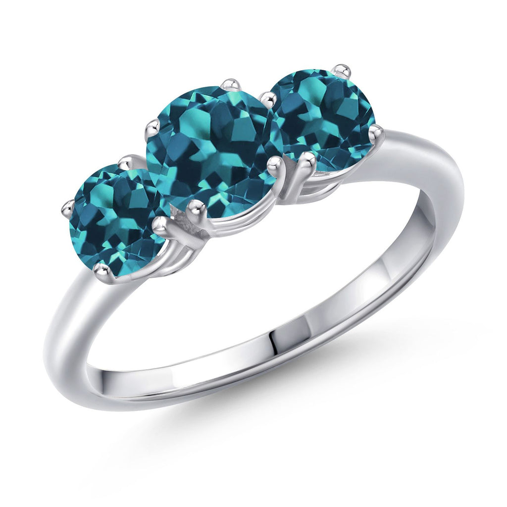 London Blue Topaz - November_9_Ring in 925 Sterling Silver