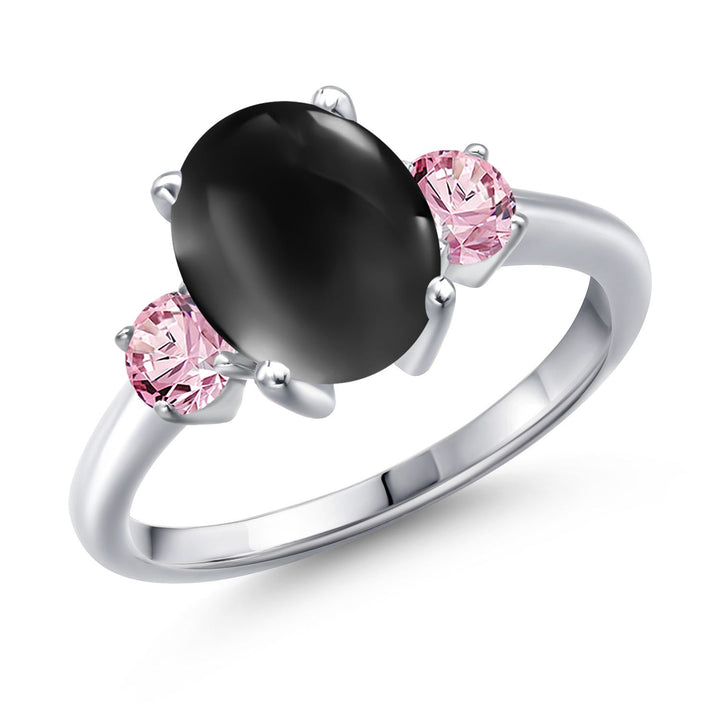 Onyx-Cabochon - December_5_Ring in 925 Sterling Silver