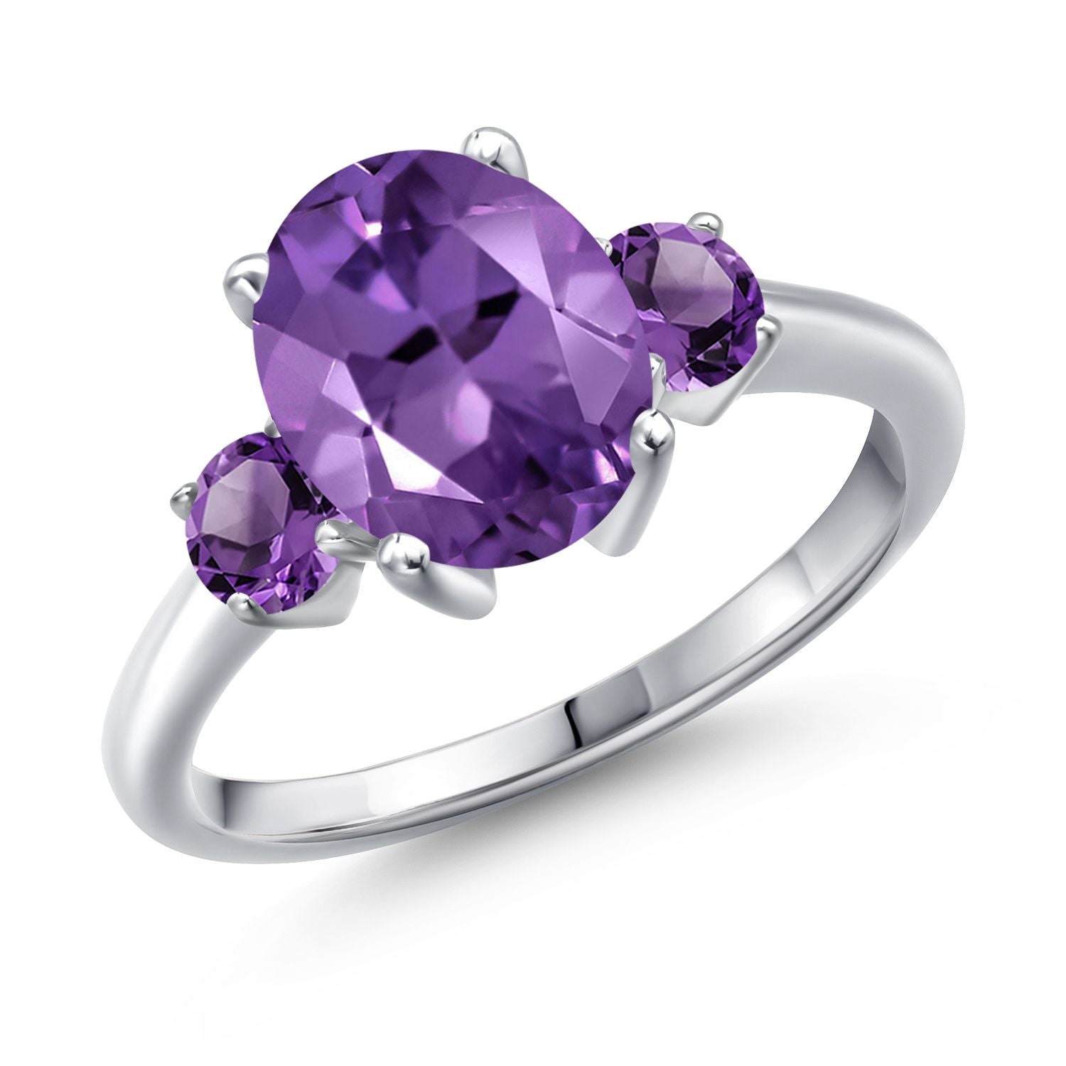 Amethyst - February_9_Ring in 925 Sterling Silver