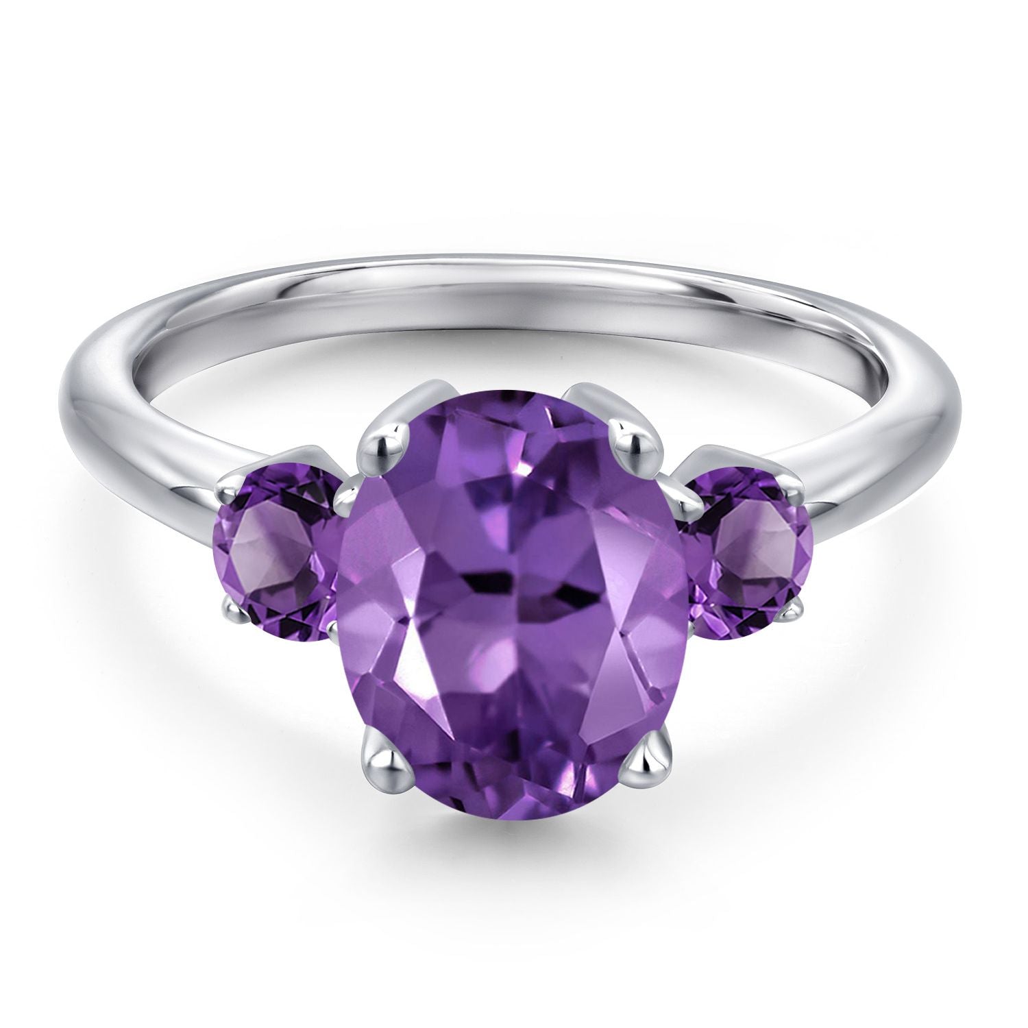 Amethyst - February_5_Ring in 925 Sterling Silver
