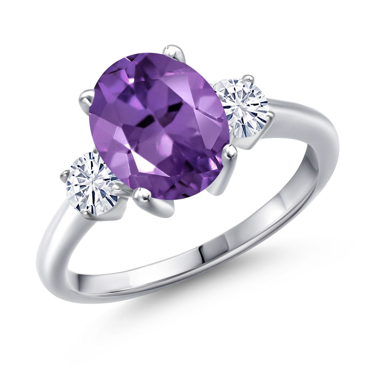 Amethyst - February_6_Ring in 925 Sterling Silver