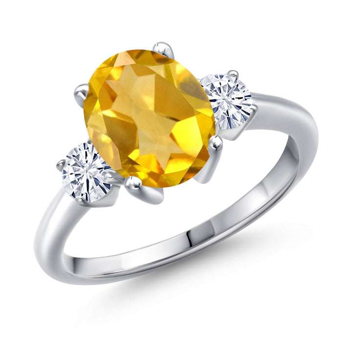 Citrine - November_5_Ring in 925 Sterling Silver
