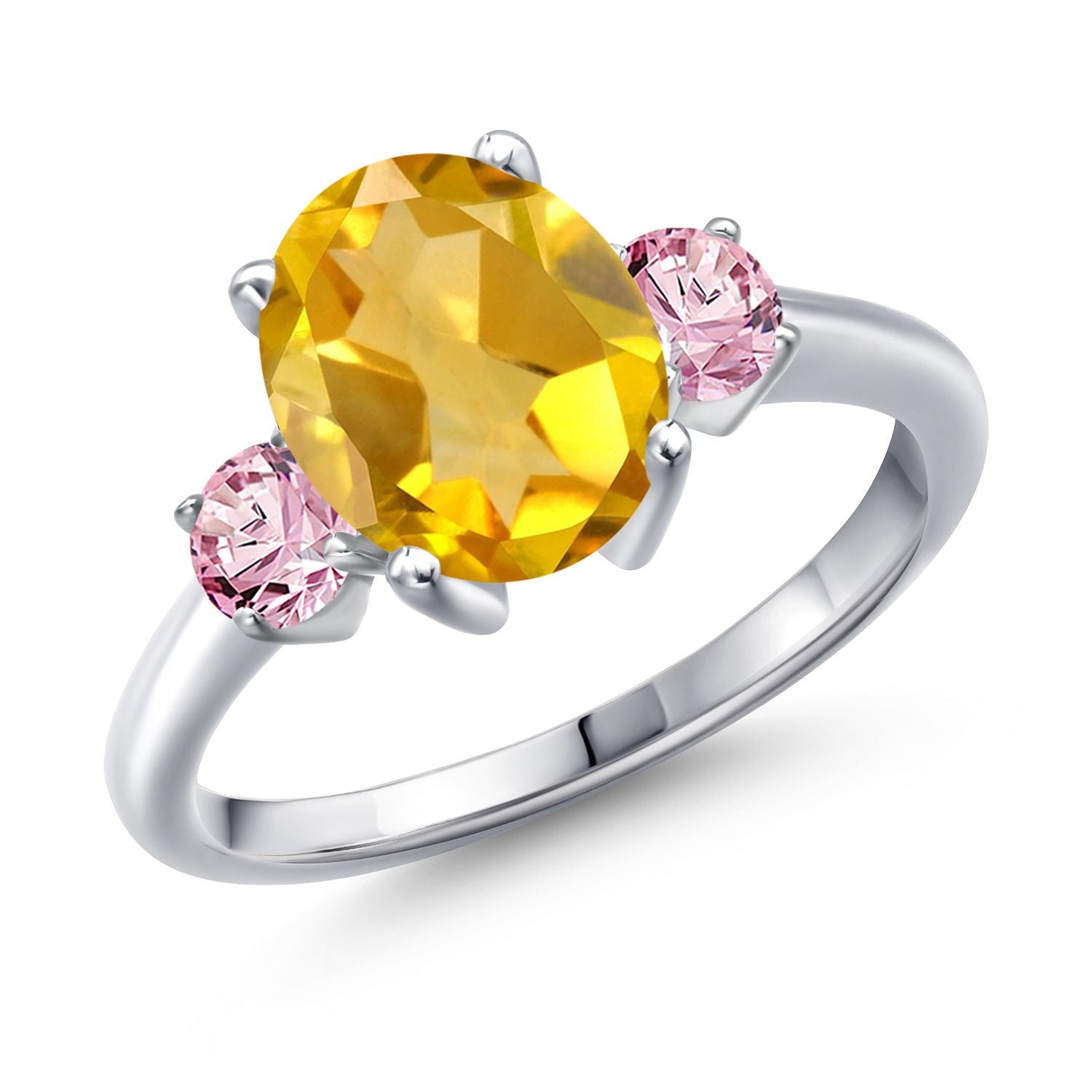 Citrine - November_6_Ring in 925 Sterling Silver