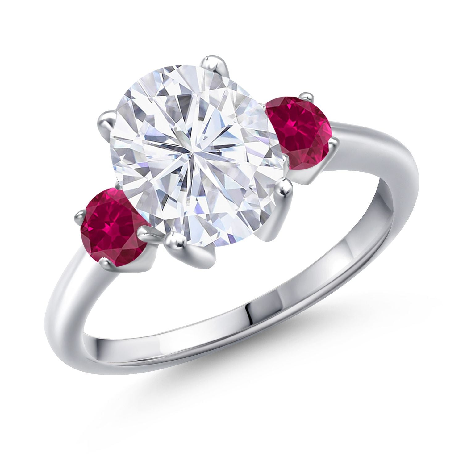 Created Ruby - July_7_Ring in 925 Sterling Silver