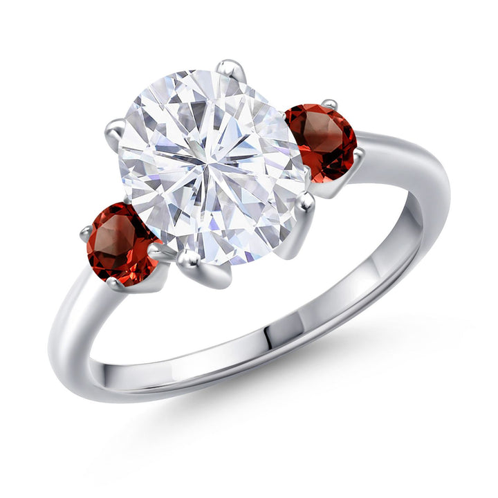 Garnet - January_5_Ring in 925 Sterling Silver