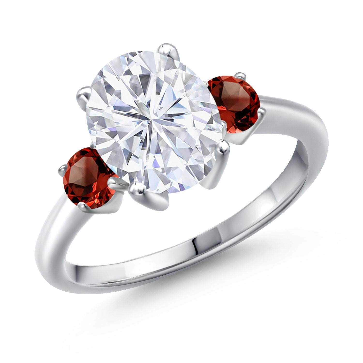 Garnet - January_6_Ring in 925 Sterling Silver