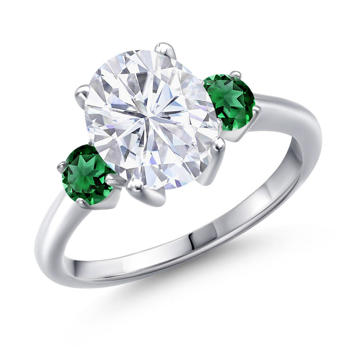 Nano Emerald - May_5_Ring in 925 Sterling Silver