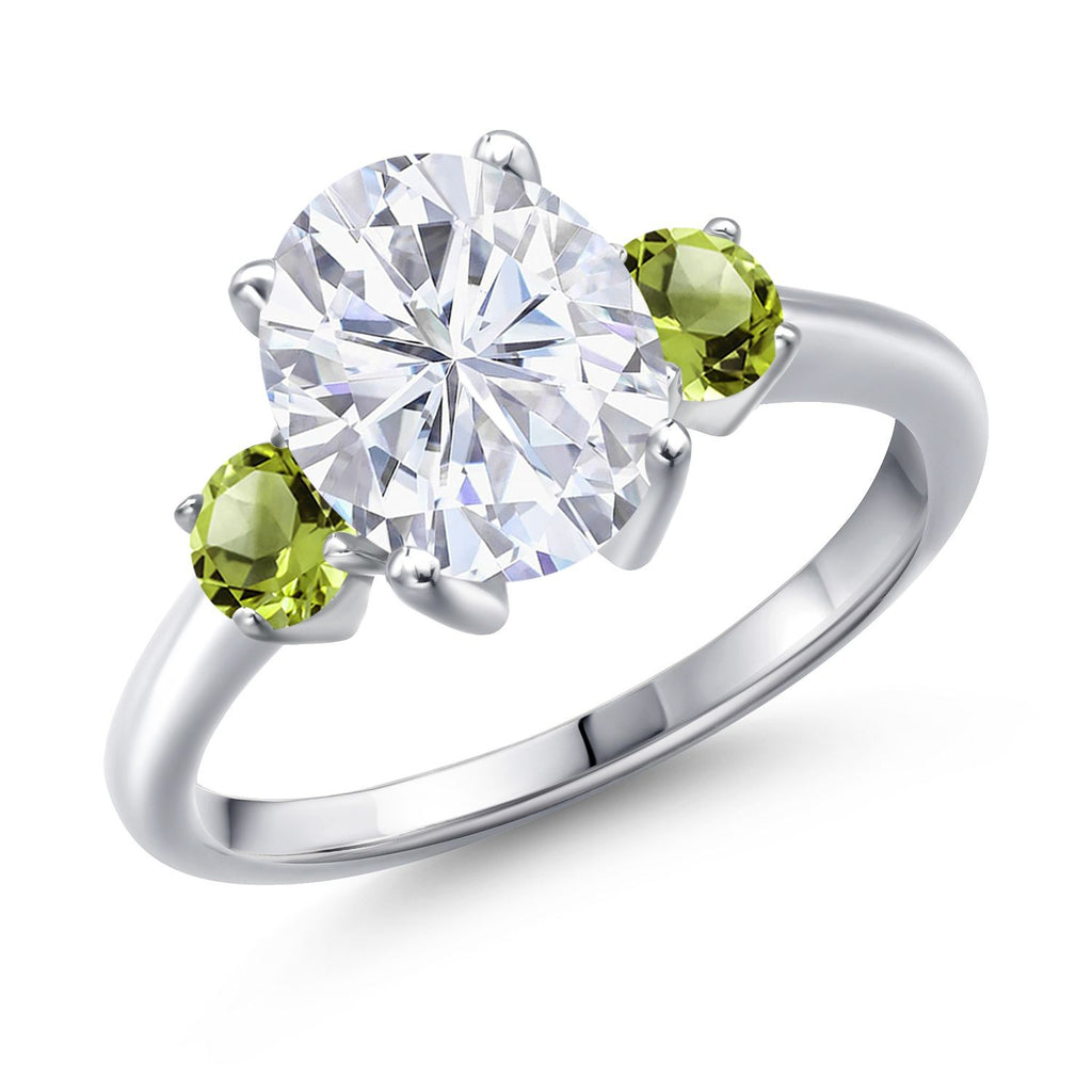 Peridot - August_9_Ring in 925 Sterling Silver