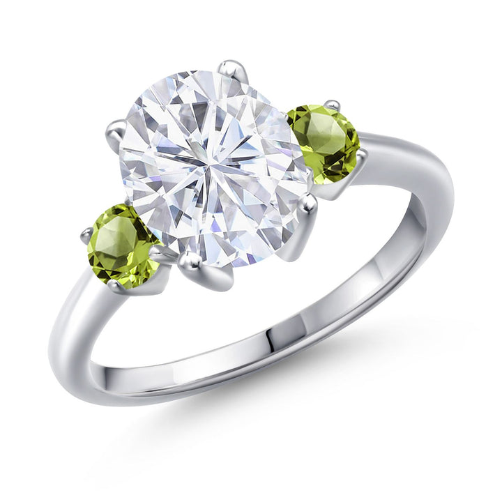 Peridot - August_6_Ring in 925 Sterling Silver