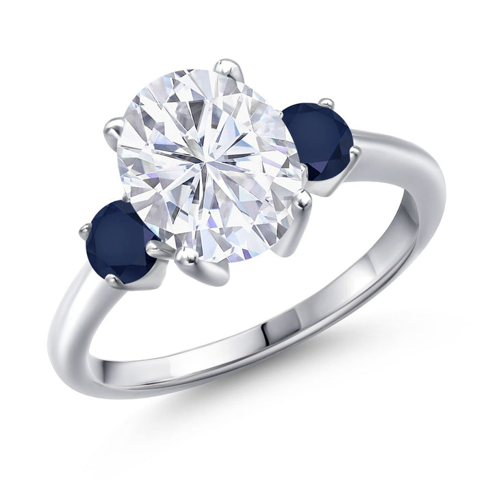 Blue Sapphire - September_5_Ring in 925 Sterling Silver