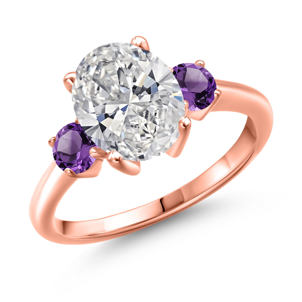 5_Ring in 925 Rose Gold Plated Silver
