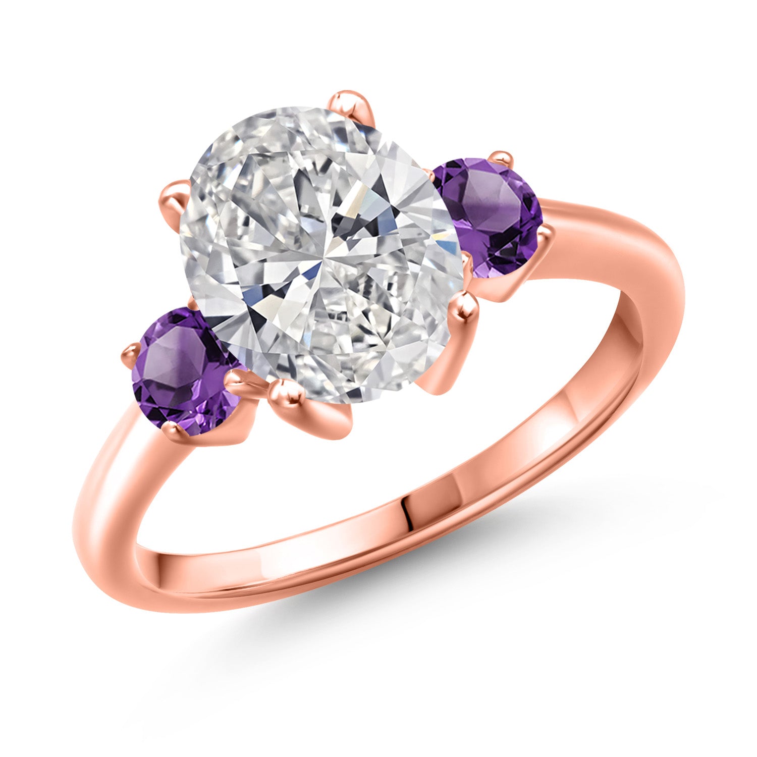 Ring in 925 Rose Gold Plated Silver