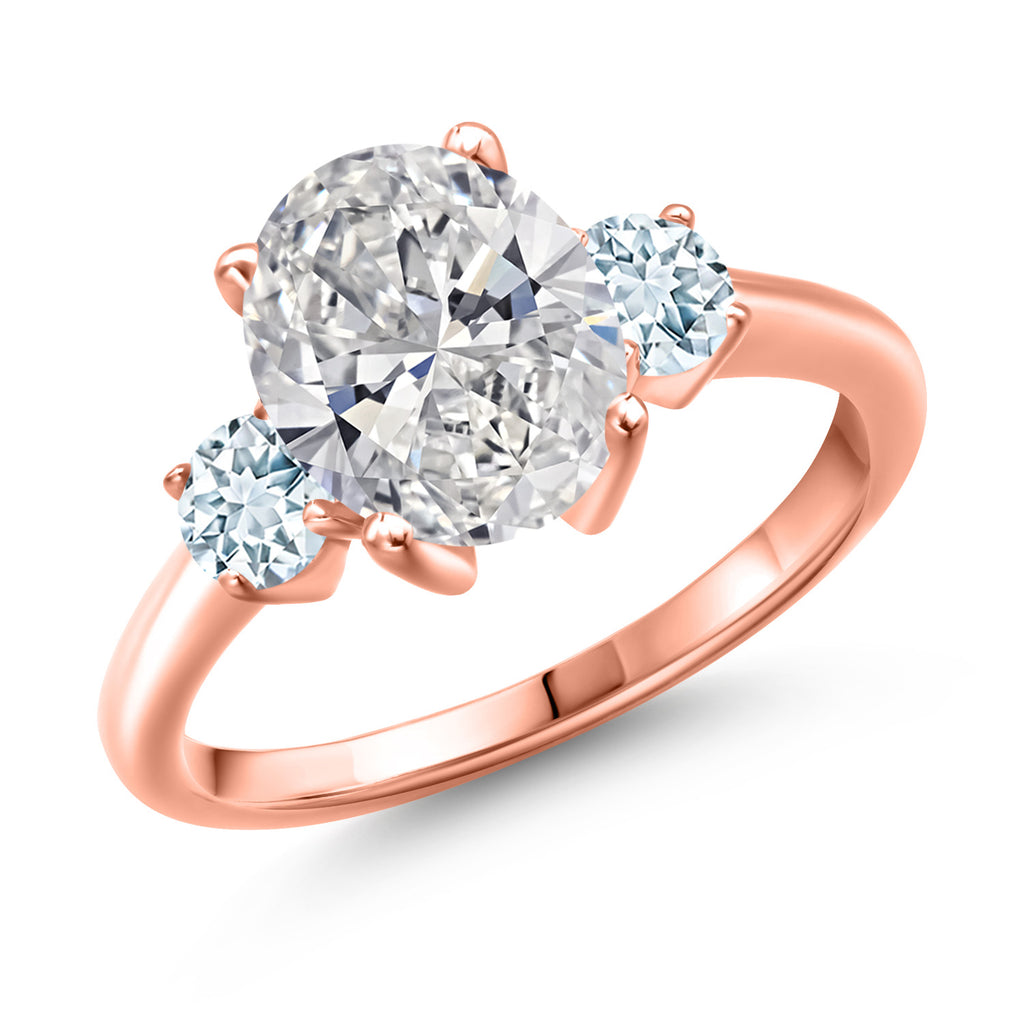 5_Ring in 925 Rose Gold Plated Silver
