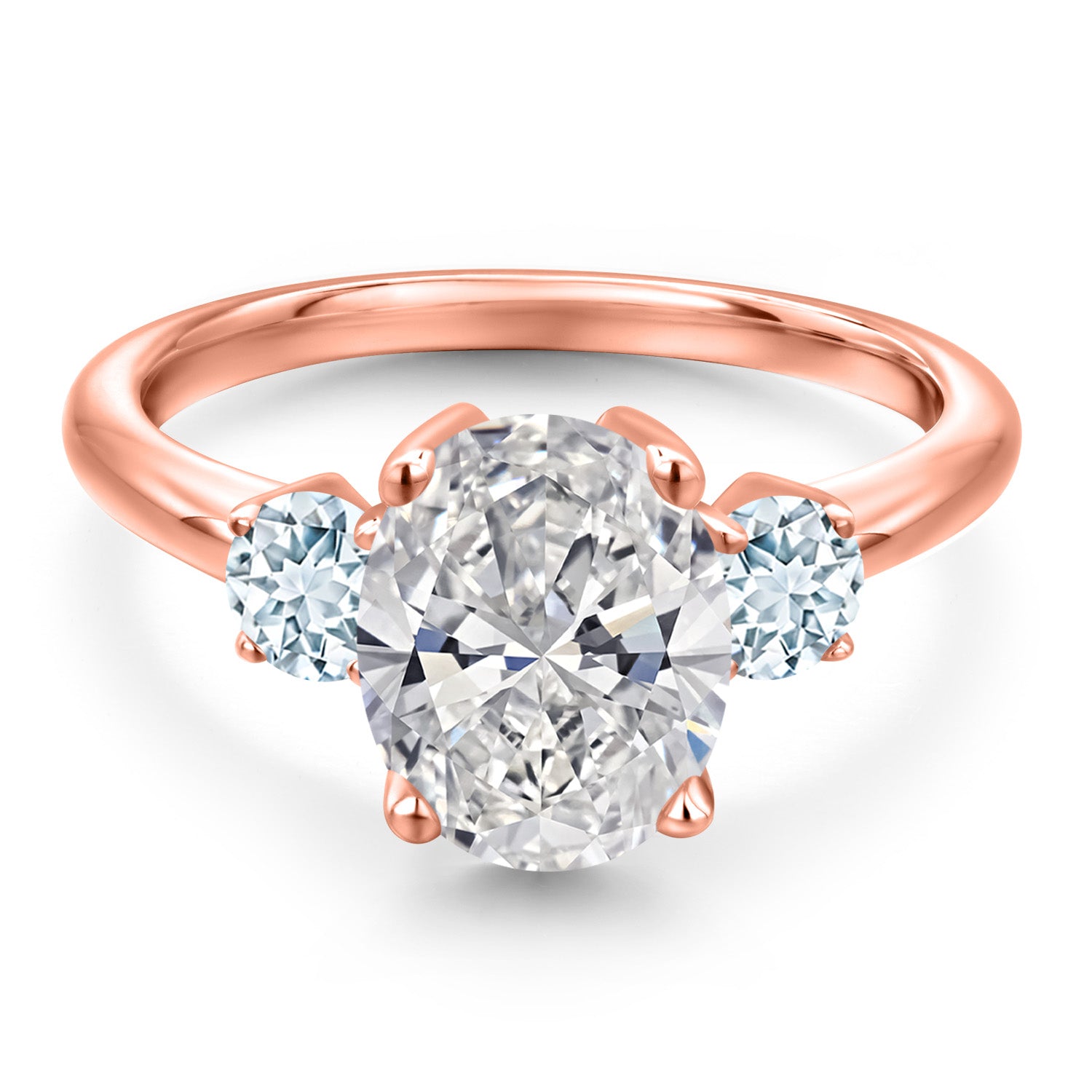 Ring in 925 Rose Gold Plated Silver