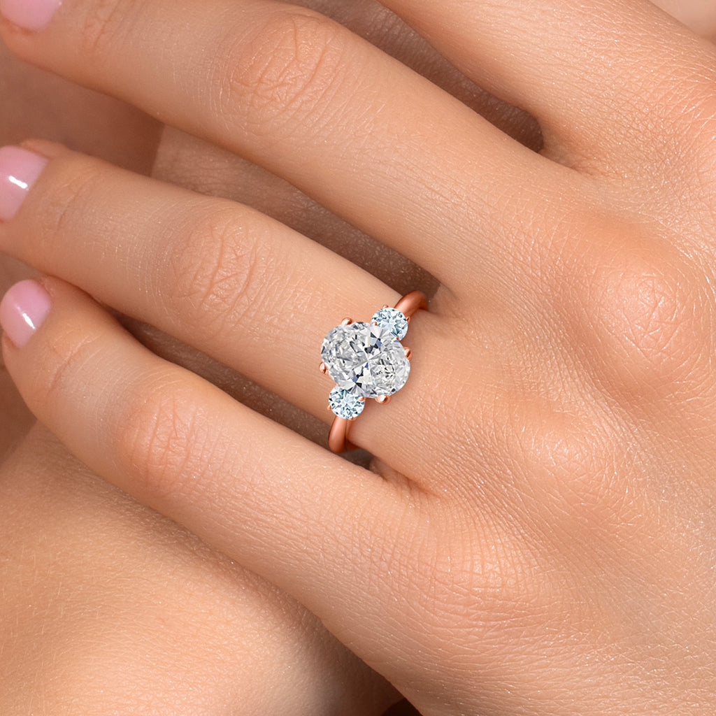 Ring in 925 Rose Gold Plated Silver