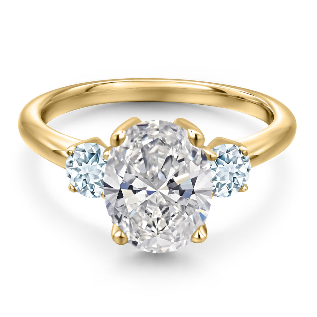 Ring in 925 Yellow Gold Plated Silver