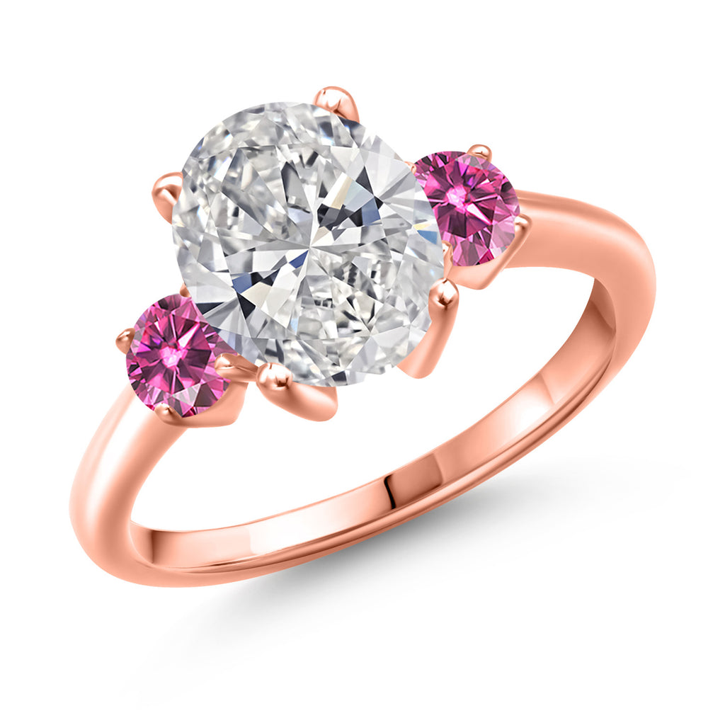 7_Ring in 925 Rose Gold Plated Silver