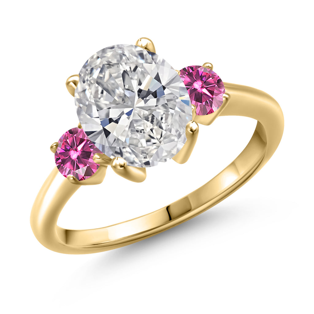 7_Ring in 925 Yellow Gold Plated Silver
