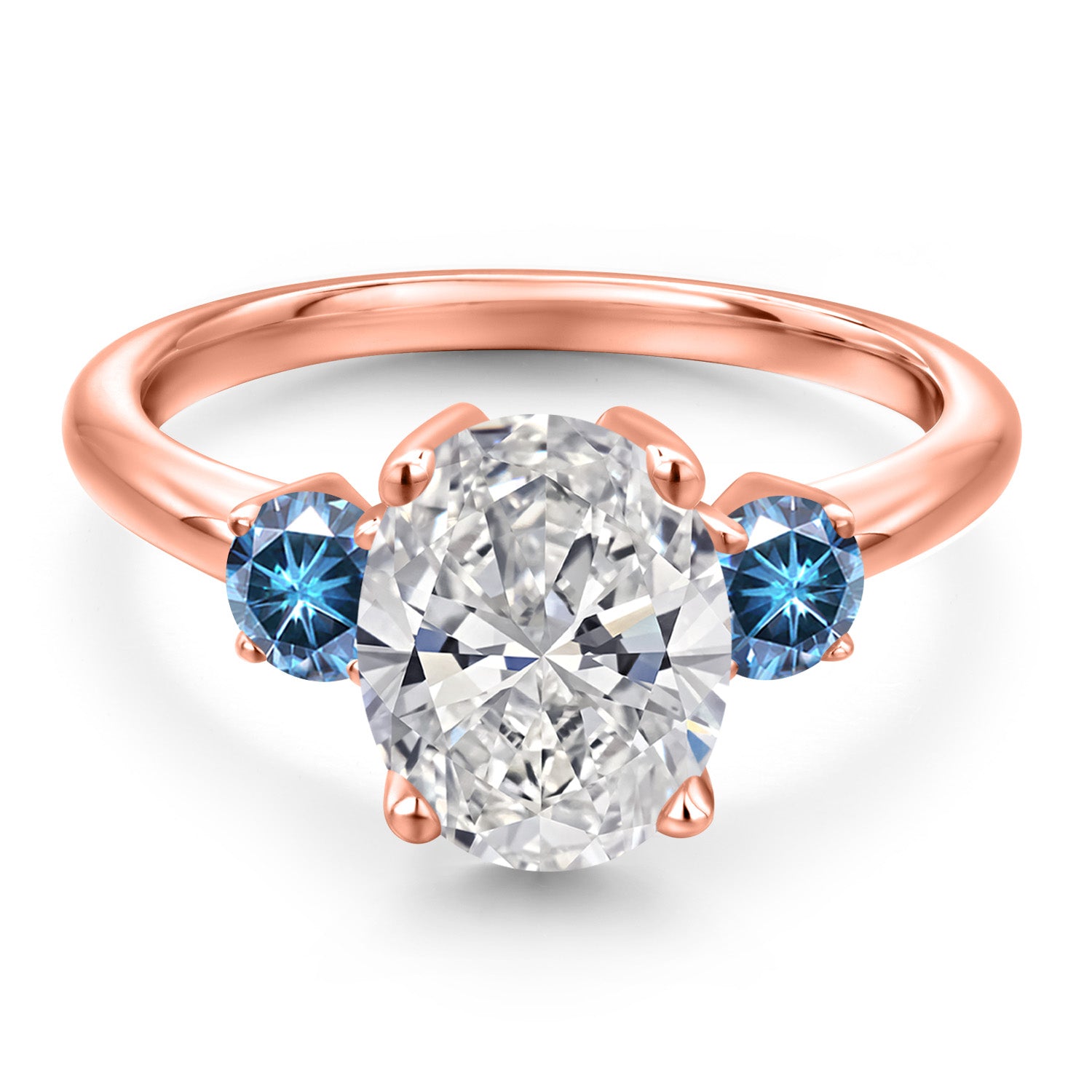 Ring in 925 Rose Gold Plated Silver