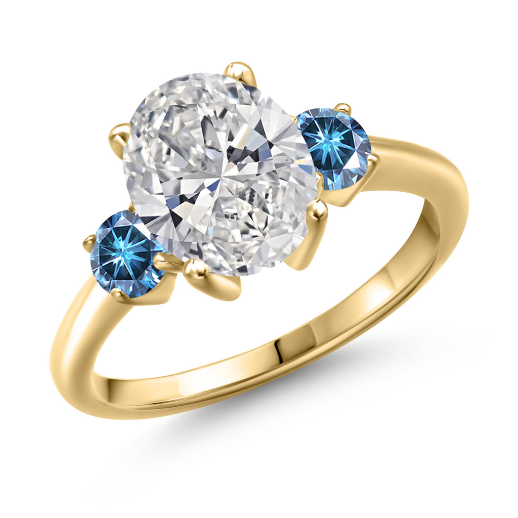 8_Ring in 925 Yellow Gold Plated Silver