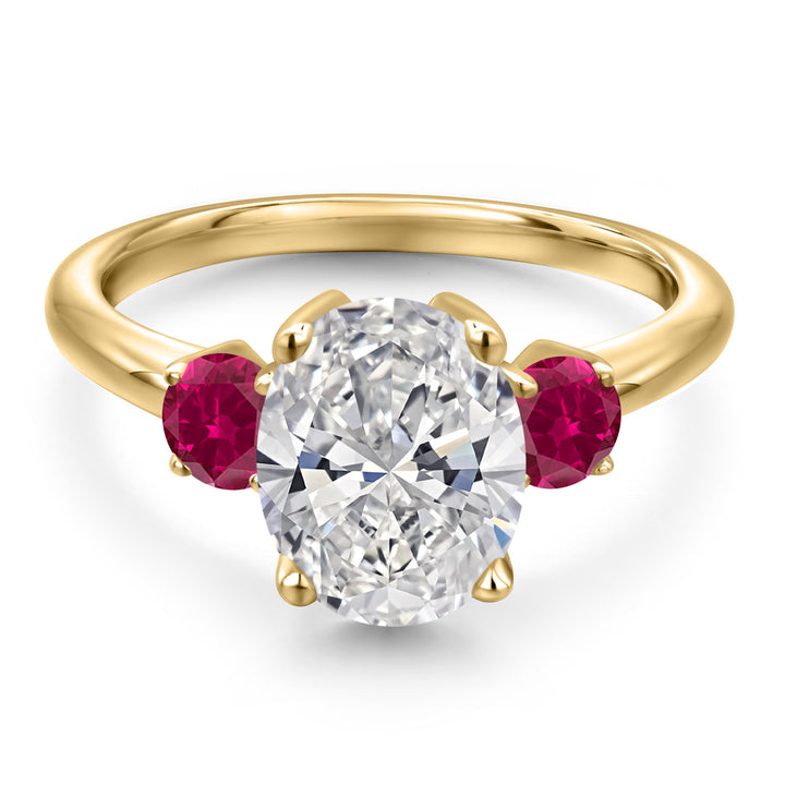 Ring in 925 Yellow Gold Plated Silver