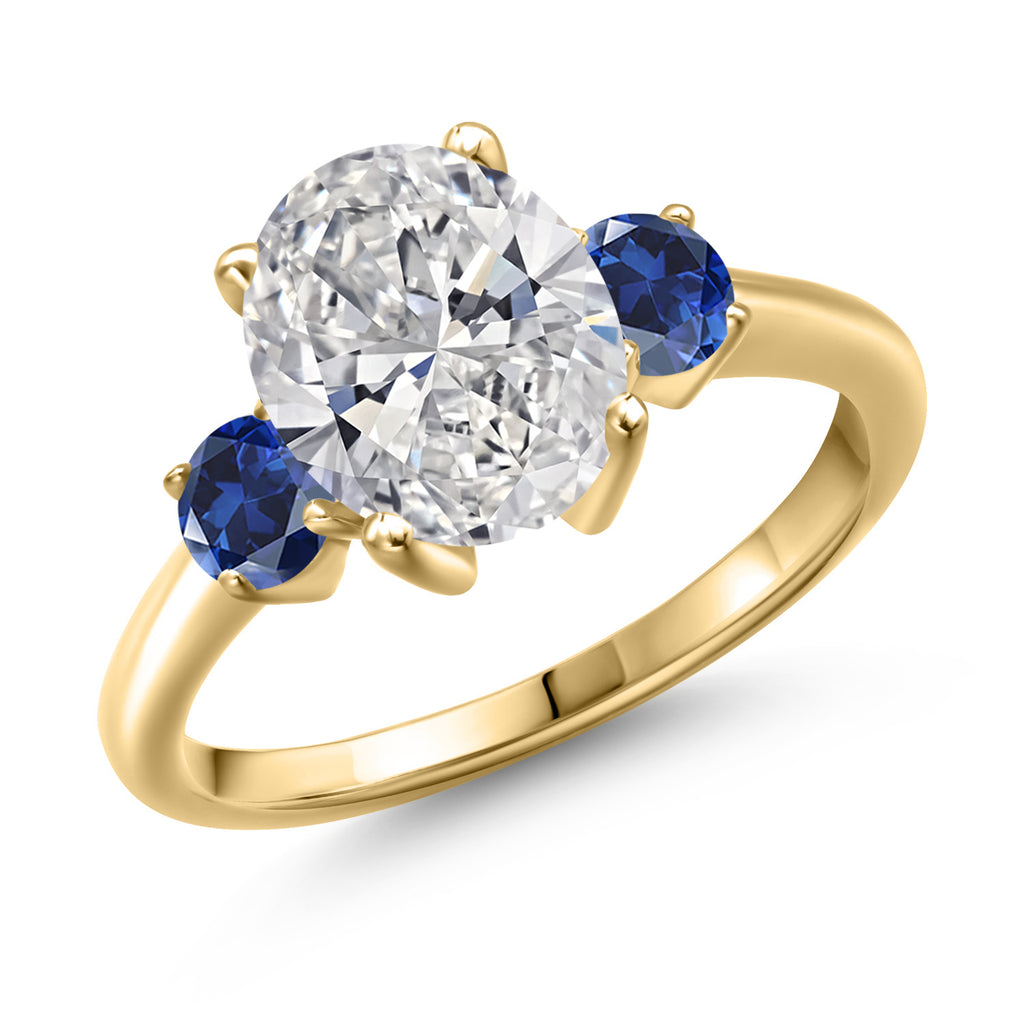 7_Ring in 925 Yellow Gold Plated Silver