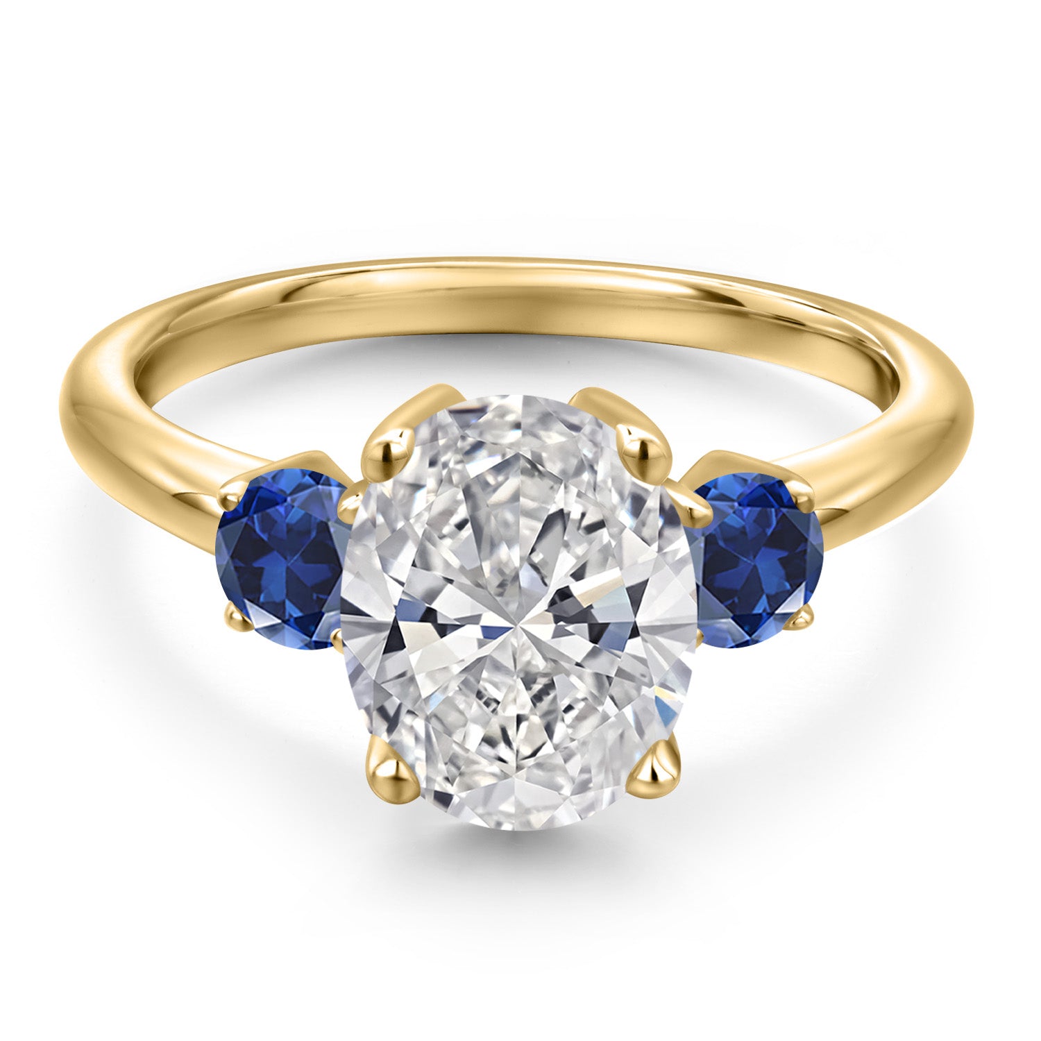 Ring in 925 Yellow Gold Plated Silver