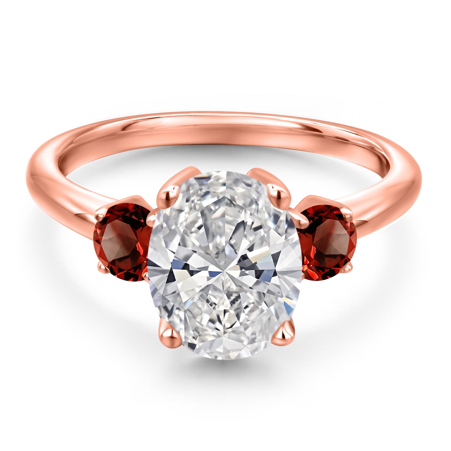 Ring in 925 Rose Gold Plated Silver