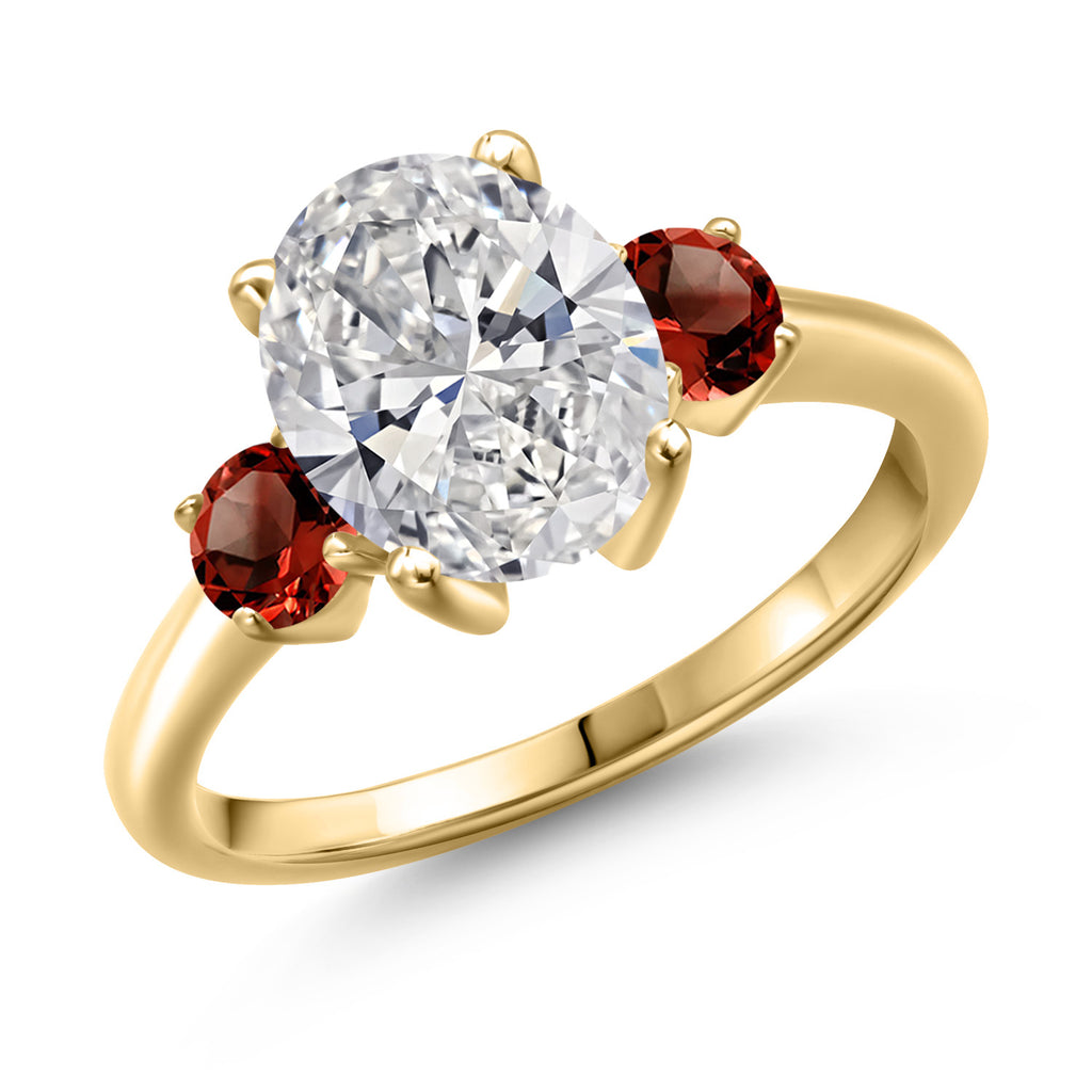 8_Ring in 925 Yellow Gold Plated Silver