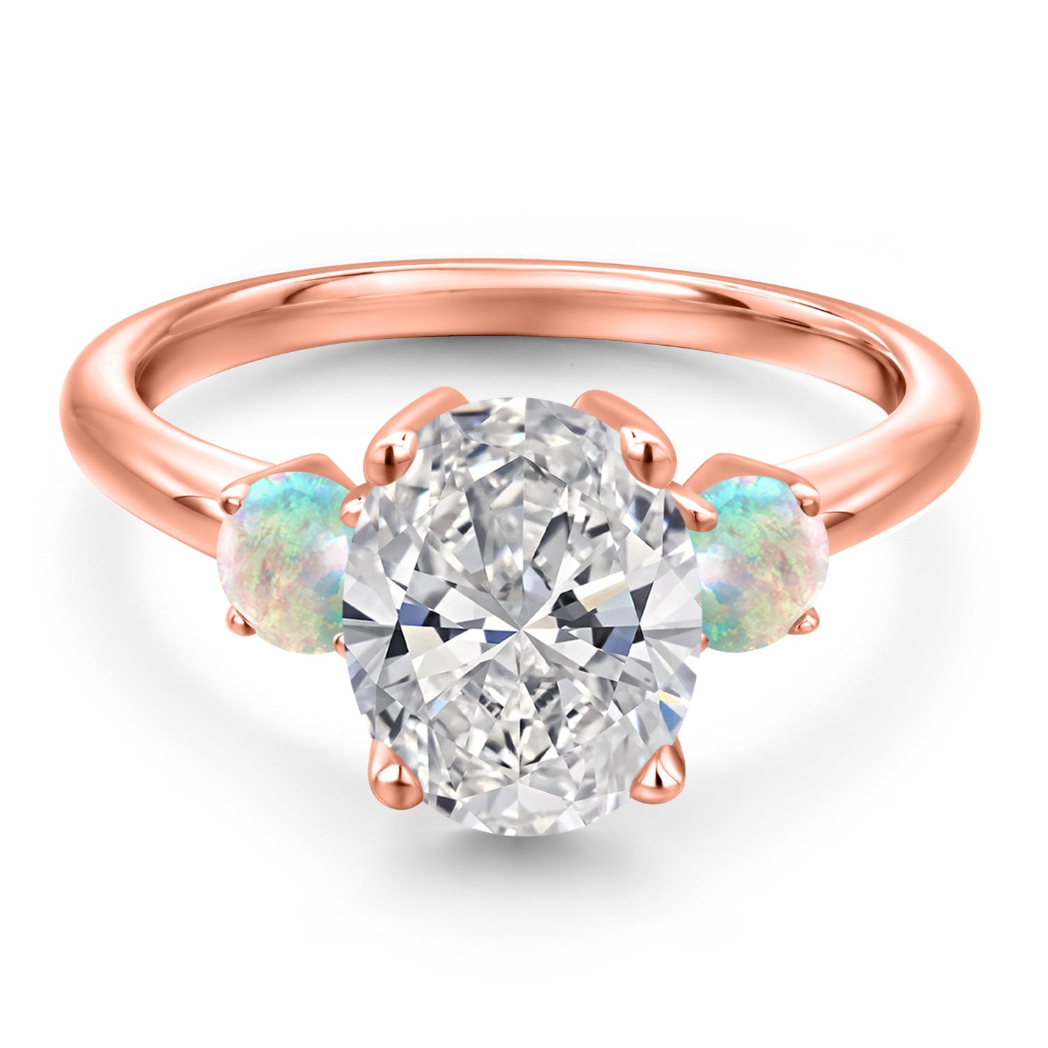 Ring in 925 Rose Gold Plated Silver