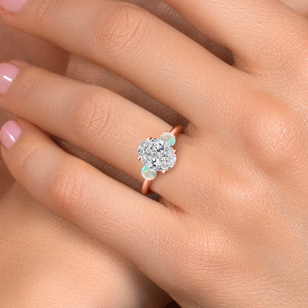 Ring in 925 Rose Gold Plated Silver