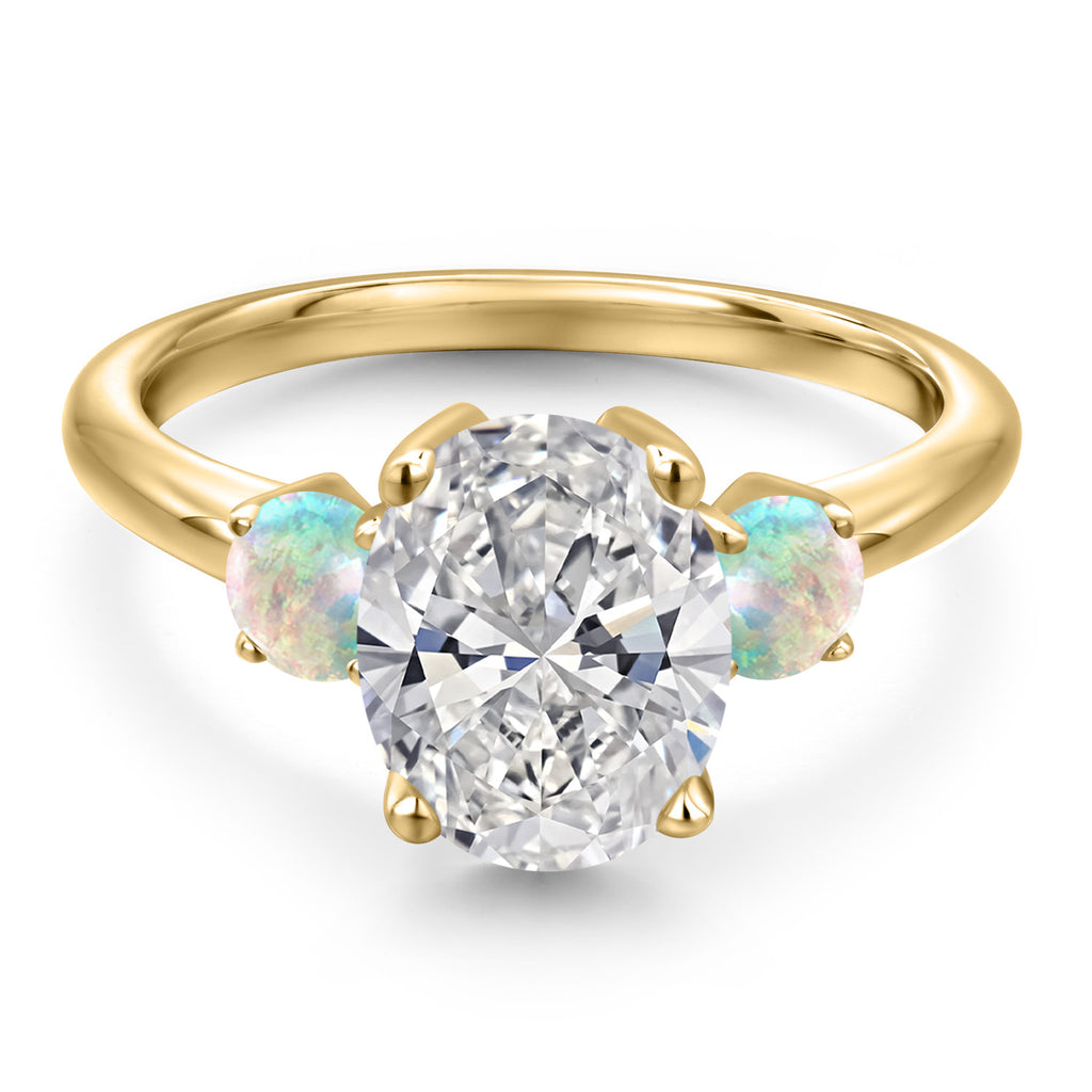 Ring in 925 Yellow Gold Plated Silver