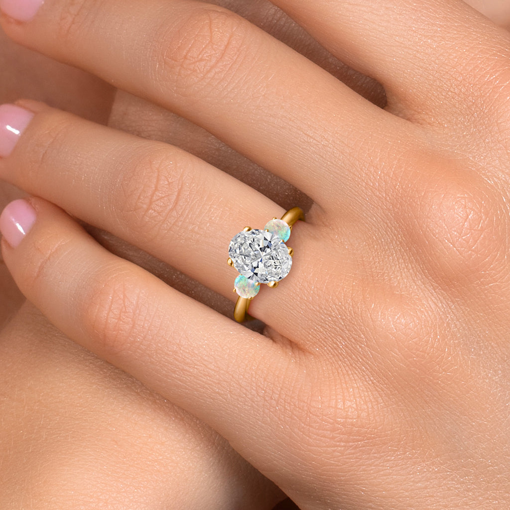 Ring in 925 Yellow Gold Plated Silver