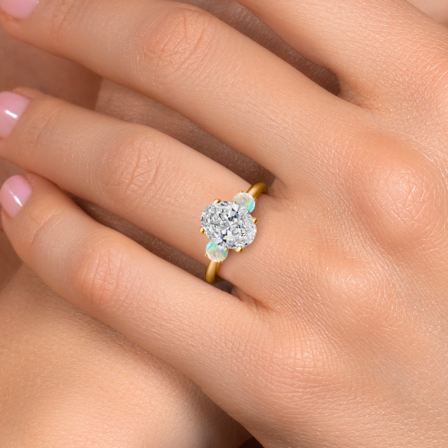 Ring in 925 Yellow Gold Plated Silver