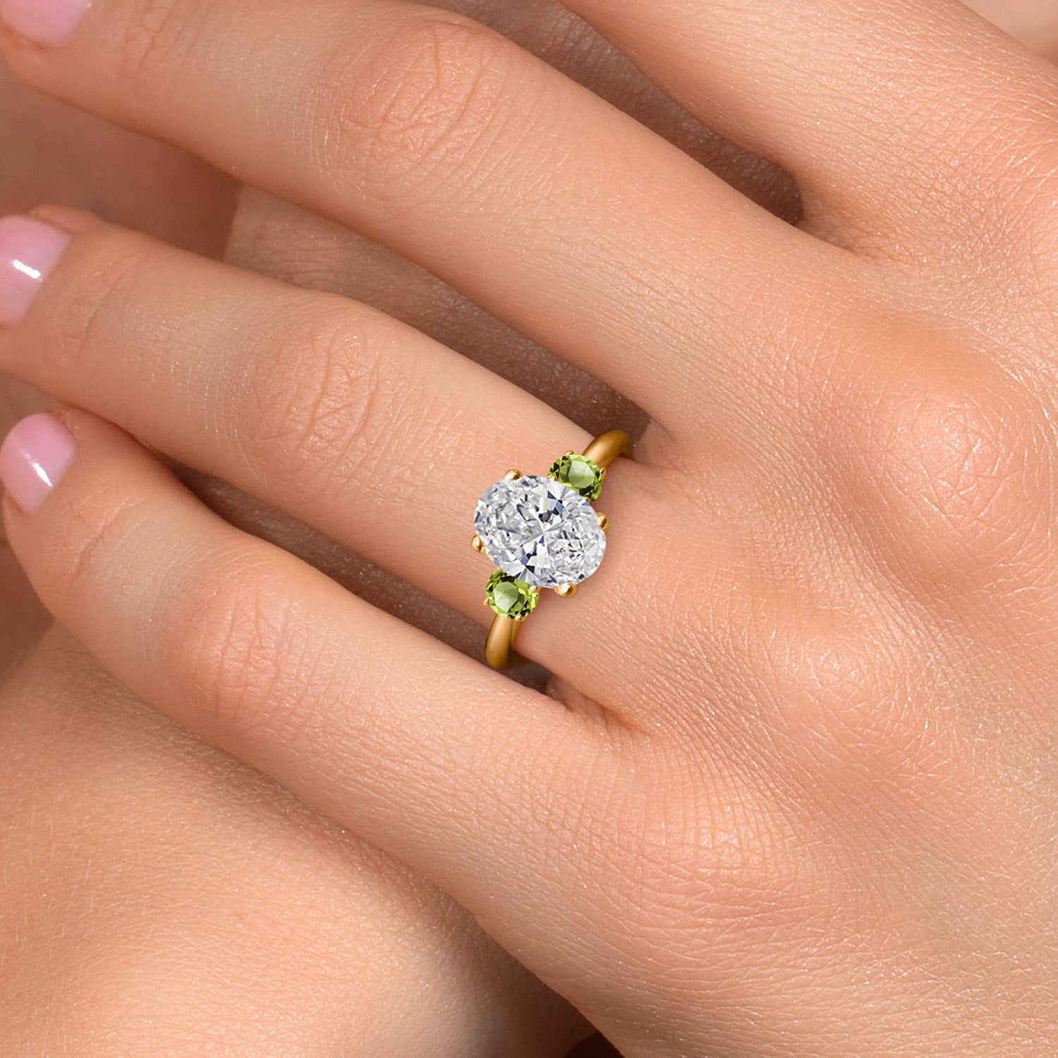 Ring in 925 Yellow Gold Plated Silver