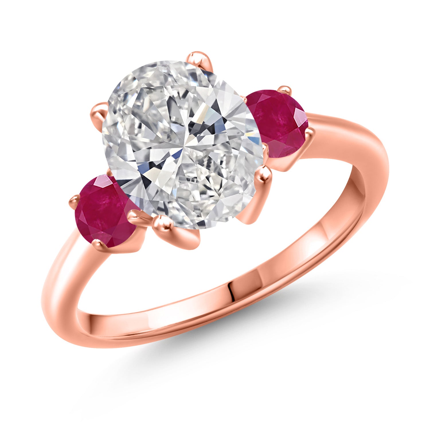 Ring in 925 Rose Gold Plated Silver