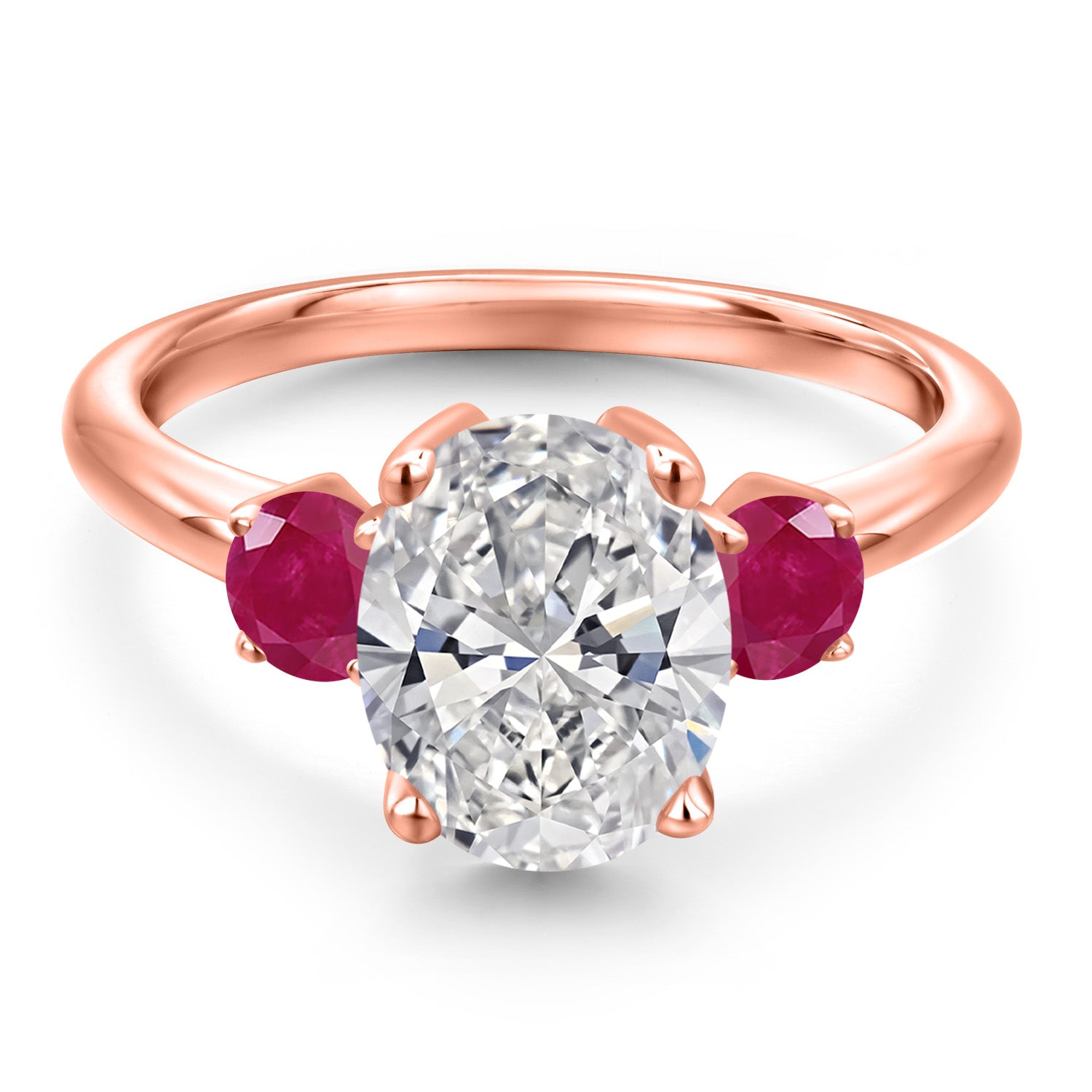 Ring in 925 Rose Gold Plated Silver