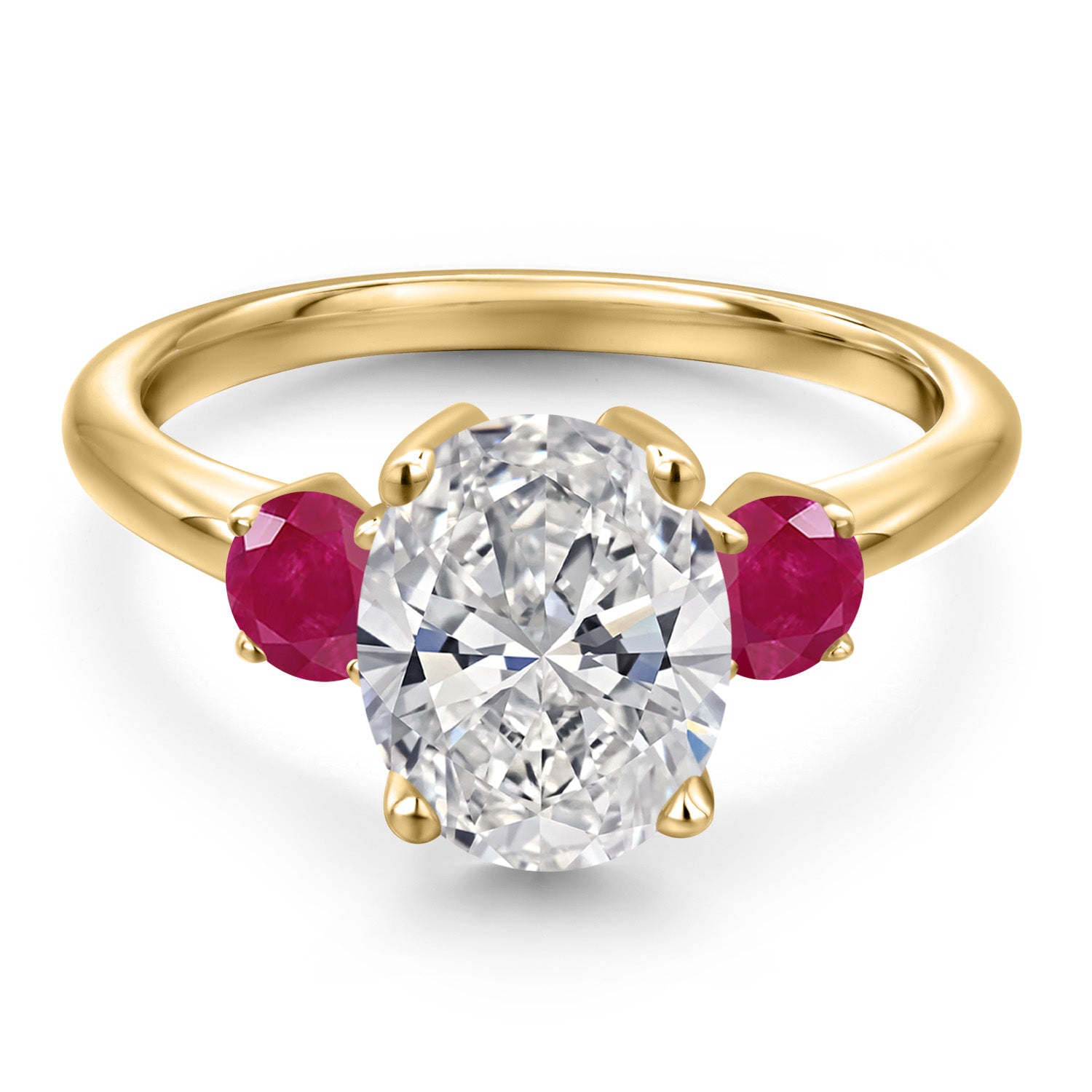 Ring in 925 Yellow Gold Plated Silver